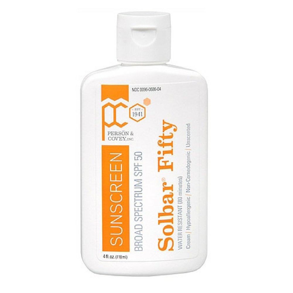 Solbar PF Sunscreen Cream SPF 50 - Broad Spectrum UV Protection | 4 oz (Pack of 2)