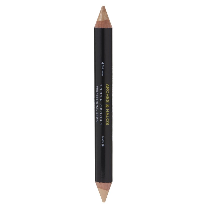 Arches & Halos Brow Highlighting and Concealer Crayon - Light - Shaping and Shimmer Eyebrow Stick and Highlighter Duo - Soft, Ultra Creamy Formula - Define, and Sculpt for Sharp Brows - 0.176 oz