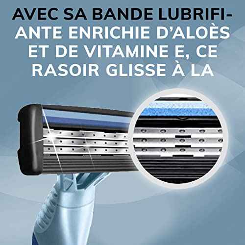 BIC Flex 3 Men’s Disposable Razors With 3 Blades, For a Smooth and Comfortable Shave, 4 Piece Razor Kit for Men (Pack of 2)