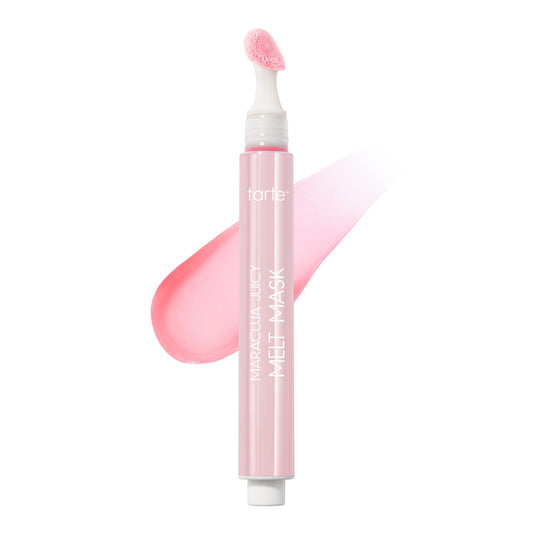 tarte maracuja juicy melt mask – Lip Mask, Balm & Lipgloss with Shea Butter, Hydrating Overnight Treat for Soft Nourished Lips, Vegan & Cruelty-Free, full size, icing (blushed pink)