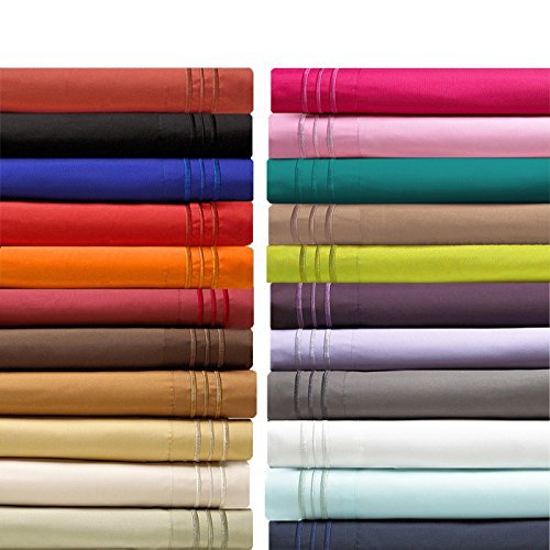 Elegant Comfort 2-Piece 1500 Thread Count Egyptian Quality Ultra Soft Wrinkle, Fade, Stain Resistant Pillowcases, Standard Size, Aqua