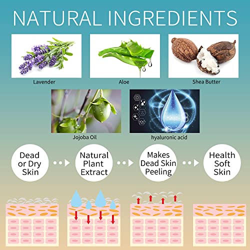 5 Pack Foot Peeling Mask,Exfoliator Peel Off Calluses Dead Skin Callus Remover,Foot Mask for Dry Cracked Feet,Foot Peel Masks for Men and Women Feet Peeling Mask for Stocking Stuffers