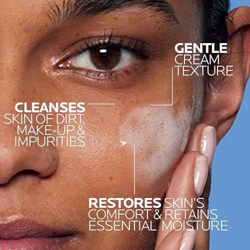 La Roche-Posay Toleriane Hydrating Gentle Face Cleanser, Hydrating Facial Cleanser With Niacinamide + Ceramides, Daily Face Wash For Dry Skin To Normal Skin, Sensitive Skin Tested, Fragrance Free