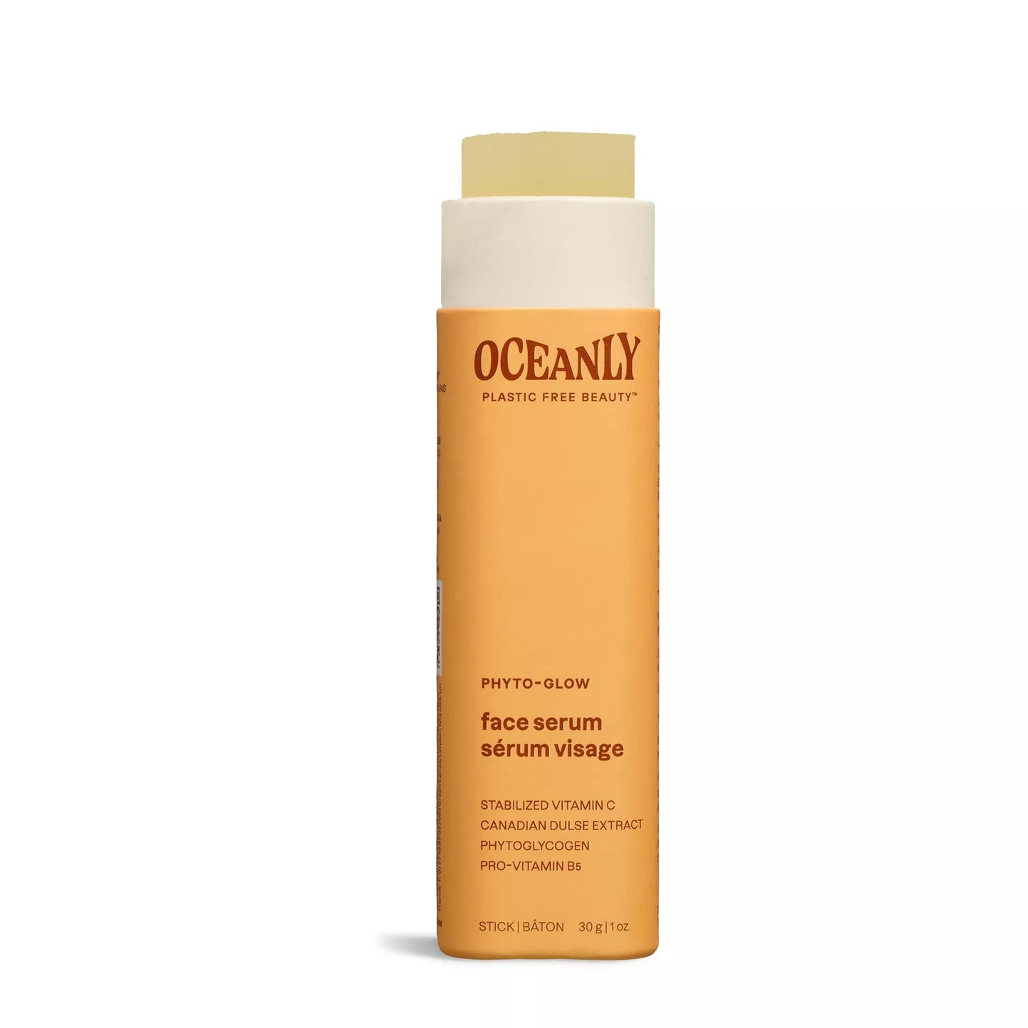 ATTITUDE Oceanly Face Serum Bar, EWG Verified, Plastic-free, Plant and Mineral-Based Ingredients, Vegan and Cruelty-free Beauty Products, PHYTO GLOW, Unscented, 1 Ounce