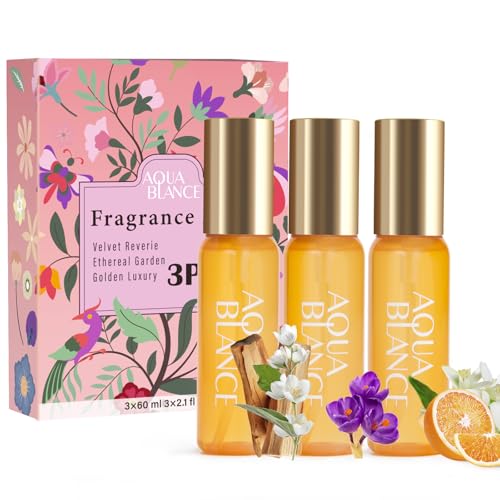 Body Spray for Women, Fragrance Hair & Body Mist Set, Travel Size Each 2.1 fl oz, 3 Pack, Velvet Reverie, Ethereal Garden, Golden Luxury
