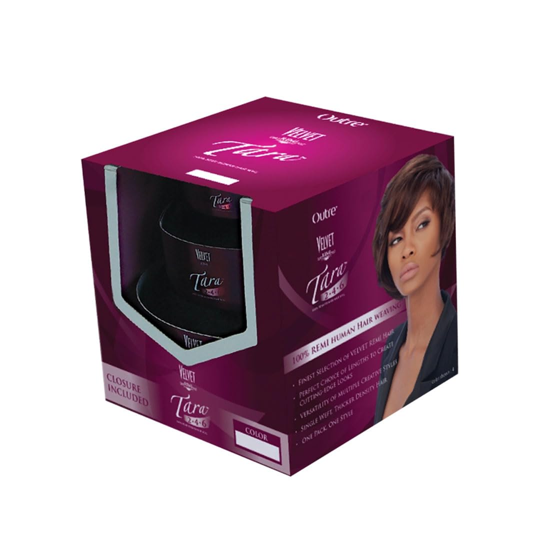 Outre Velvet Remi Tara Hair Extensions - Natural Look, Soft Texture | 2-4-6 (F4/30)