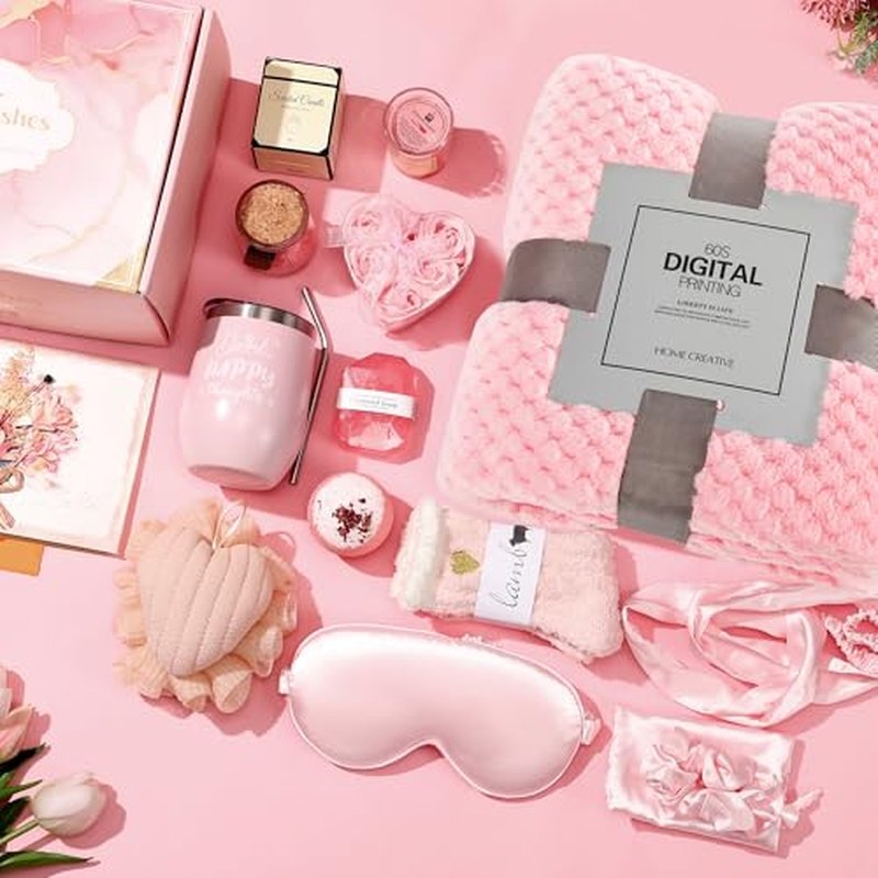 Gifts for Women,Mothers Day Relaxing Spa Gift Baskets for Mom,Happy Birthday Gift Ideas Basket