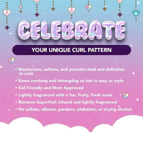 Afro Unicorn Curl Cream - Defining, Taming, and Softening Curly, Coily, and Wavy Hair Cream - Contains Coconut Oil - 3 Pack