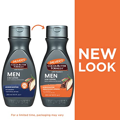 Palmer's Cocoa Butter Formula Men's 3-in-1 Fast Absorbing Face & Body Lotion, 8.5 oz.