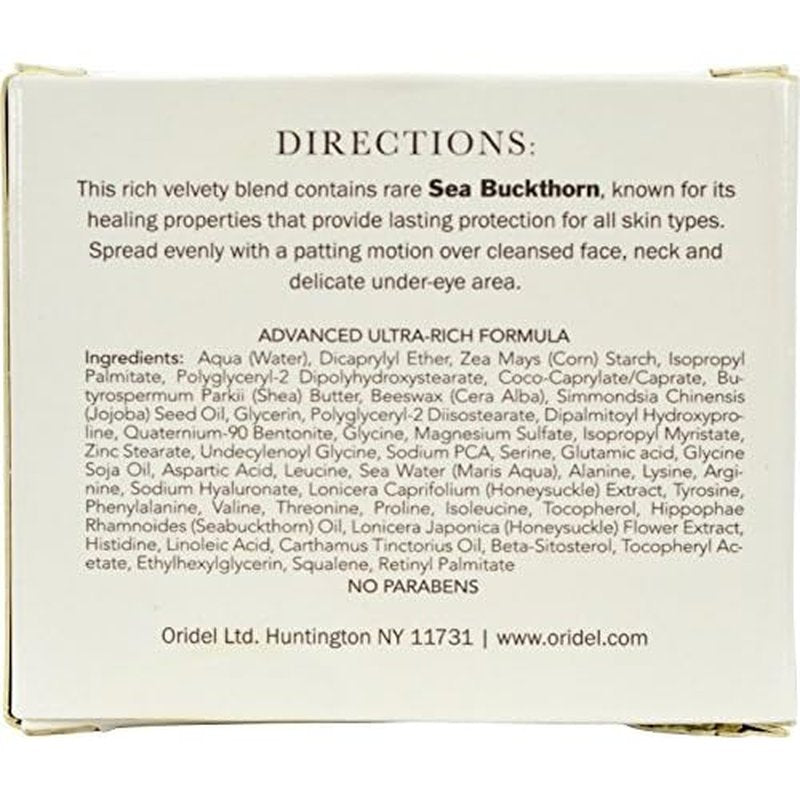 Oridel Velvet Ultra Night Cream with Sea Buckthorn