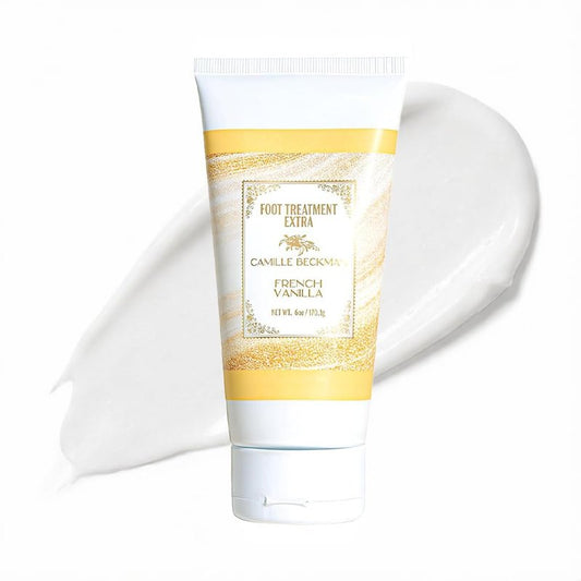 Camille Beckman Foot Treatment Extra Moisturizing Cream, French Vanilla, 6 Ounce