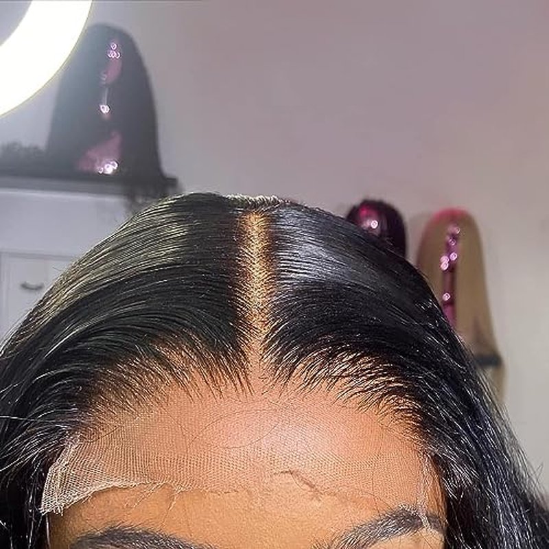BEEOS 5x5 Skinlike Real HD Lace Closure Only, Pre-plucked Straight Human Hair Closure 0.10mm Ultra-thin Melted Invisible Swiss Lace Small Single Knot 16 Inch