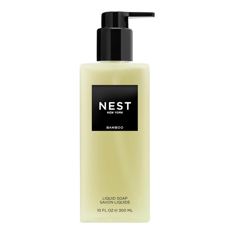 NEST New York Liquid Soap - Bamboo Scented Cleansing Formula - 10 fl oz | Nourishing & Gluten-Free