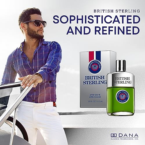 British Sterling Aftershave for Men By DANA 3.8 Oz