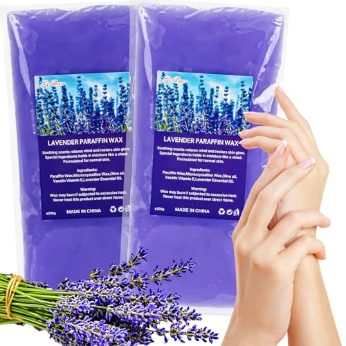 MAQIHAN Paraffin Wax for Hand and Feet - 2 Pack Lavender Scented Paraffin Wax Refills Hand Wax for Dry Skin, Hydration Nourish