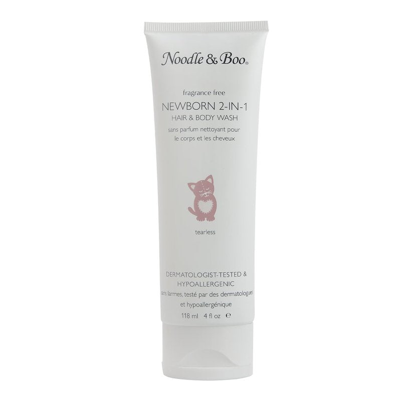 Noodle & Boo Baby Bath Gift Set | Hypoallergenic Hair & Body Wash & Lotion for Sensitive Skin - 4 oz