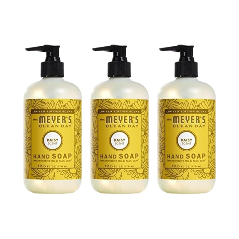 Mrs. MEYER'S CLEAN DAY Hand Soap, Daisy, 12.5 Fl Oz (Pack of 3)