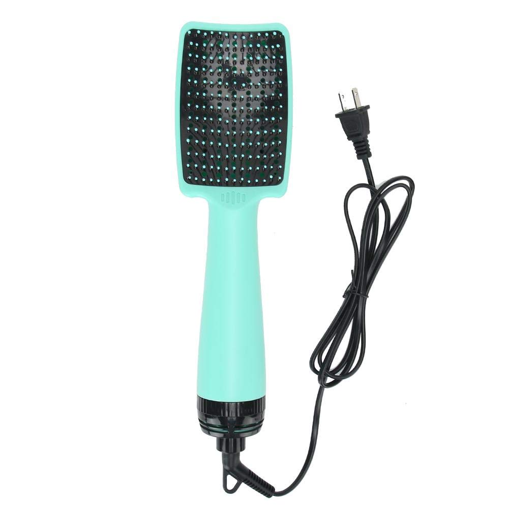 Hair Dryer Comb Home Hair Dryer Comb Hair Dryer Hot Air Brush Styling Hair Dryer Brush Hair Dryer And Styler, Three Gear Adjustment, Home Salon Use，Green [US]