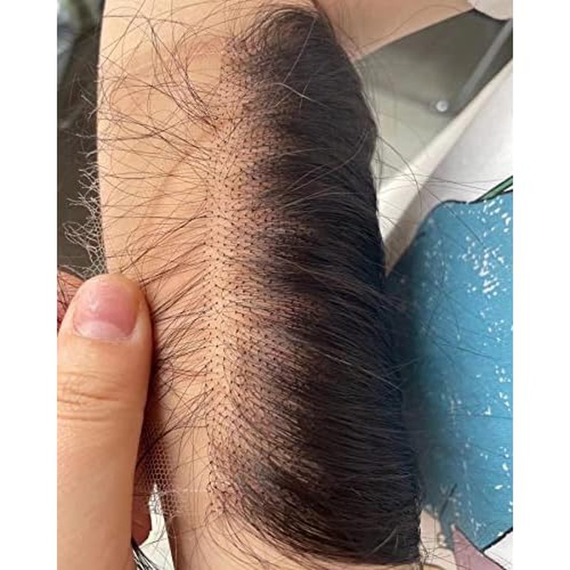 BEEOS 5x5 Skinlike Real HD Lace Closure Only, Pre-plucked Straight Human Hair Closure 0.10mm Ultra-thin Melted Invisible Swiss Lace Small Single Knot 16 Inch
