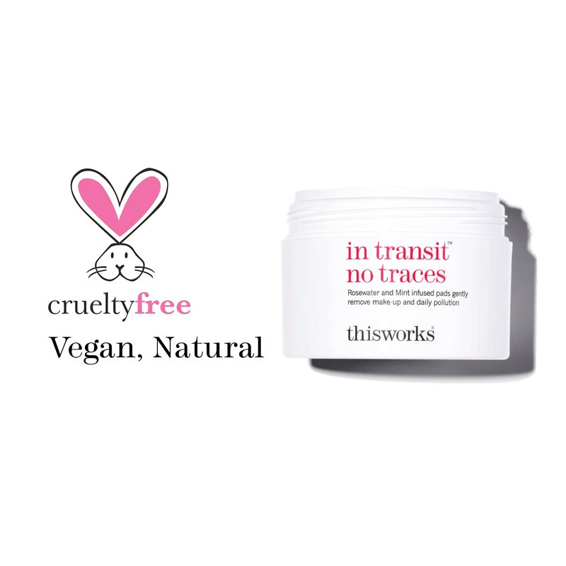 Rosewater & Mint Facial Cleansing Pads - Gently Removes Make-Up & Dirt | 60 Pads