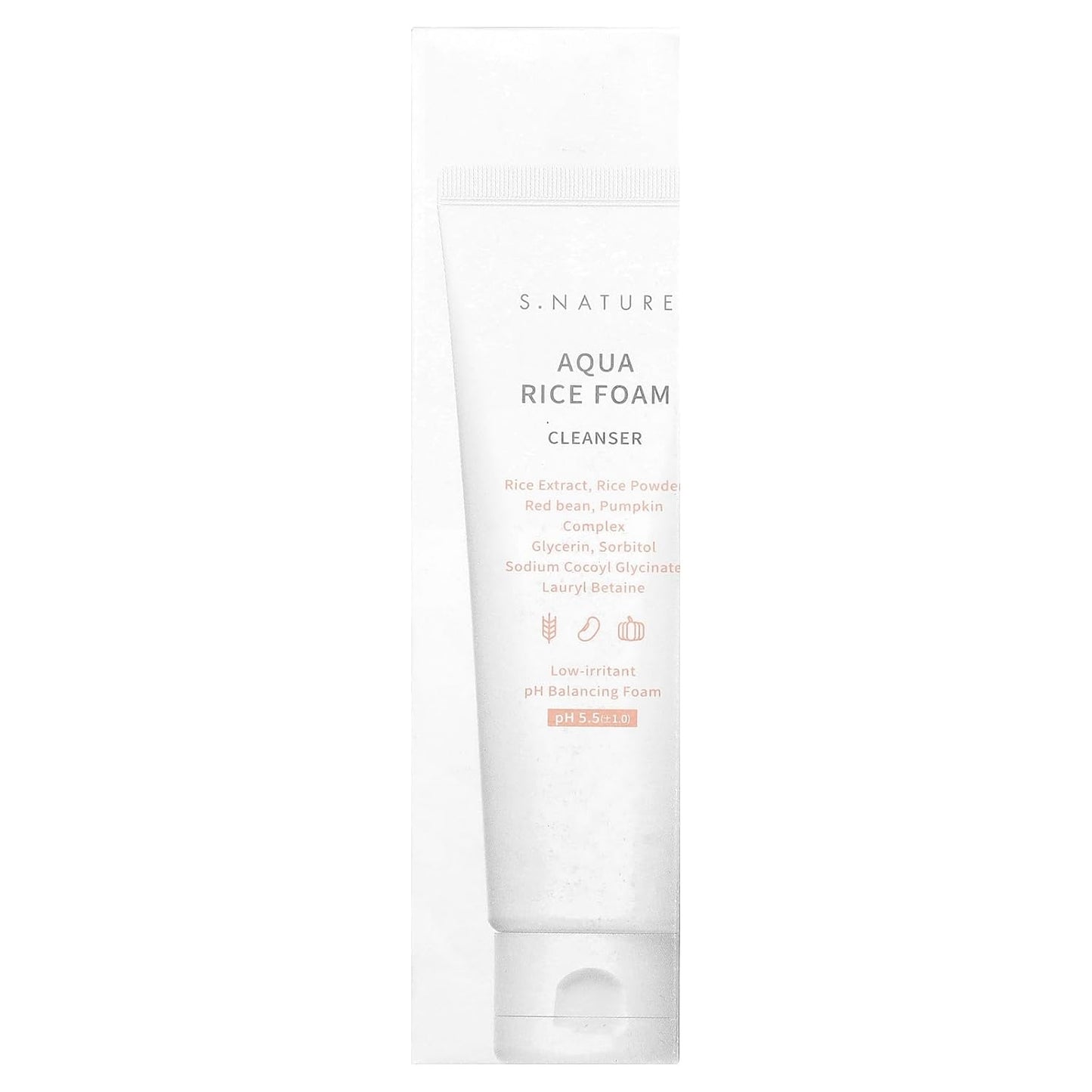 Aqua Rice Foam Cleanser - Gentle Vegan Facial Cleanser with Rice Extract & Glycerin | 80ml (2.7 Fl Oz)