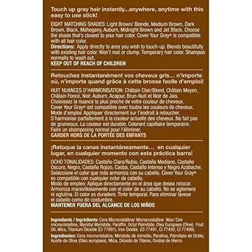 Cover Your Gray Hair Color Touch-Up Stick - Dark Brown (2-Pack)