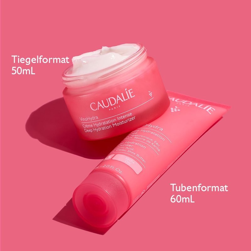 Caudalie VinoHydra Deep Hydration Moisturizer with Hyaluronic Acid, Shea Butter, and Grape Water, to Intensely Hydrate, Nourish, and Soothe - 50 mL