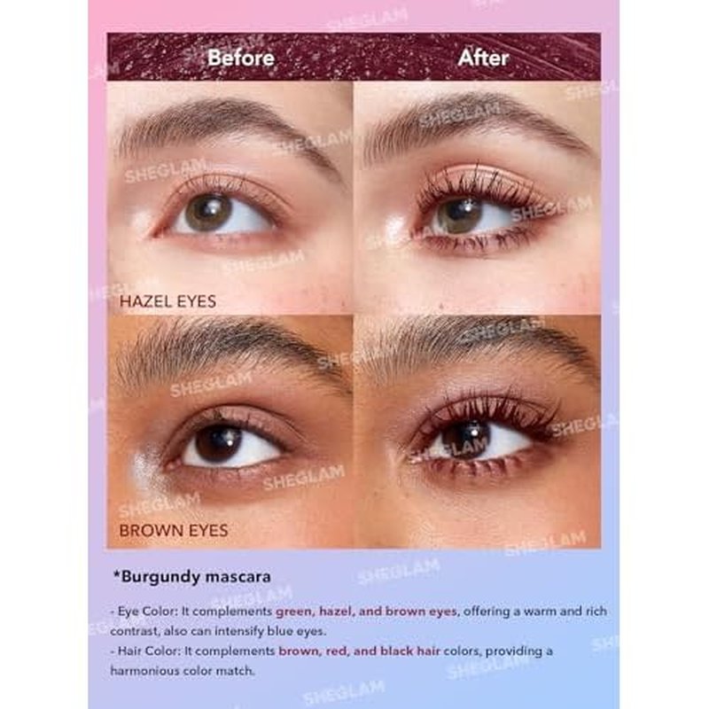 SHEGLAM All-In-One Volume & Length Mascara-Waterproof-Brugundy