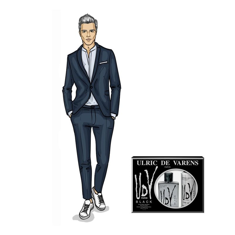 Udv Black Gift Set by Ulric De Varens - Men's Fragrance Collection | Perfect for Gifting