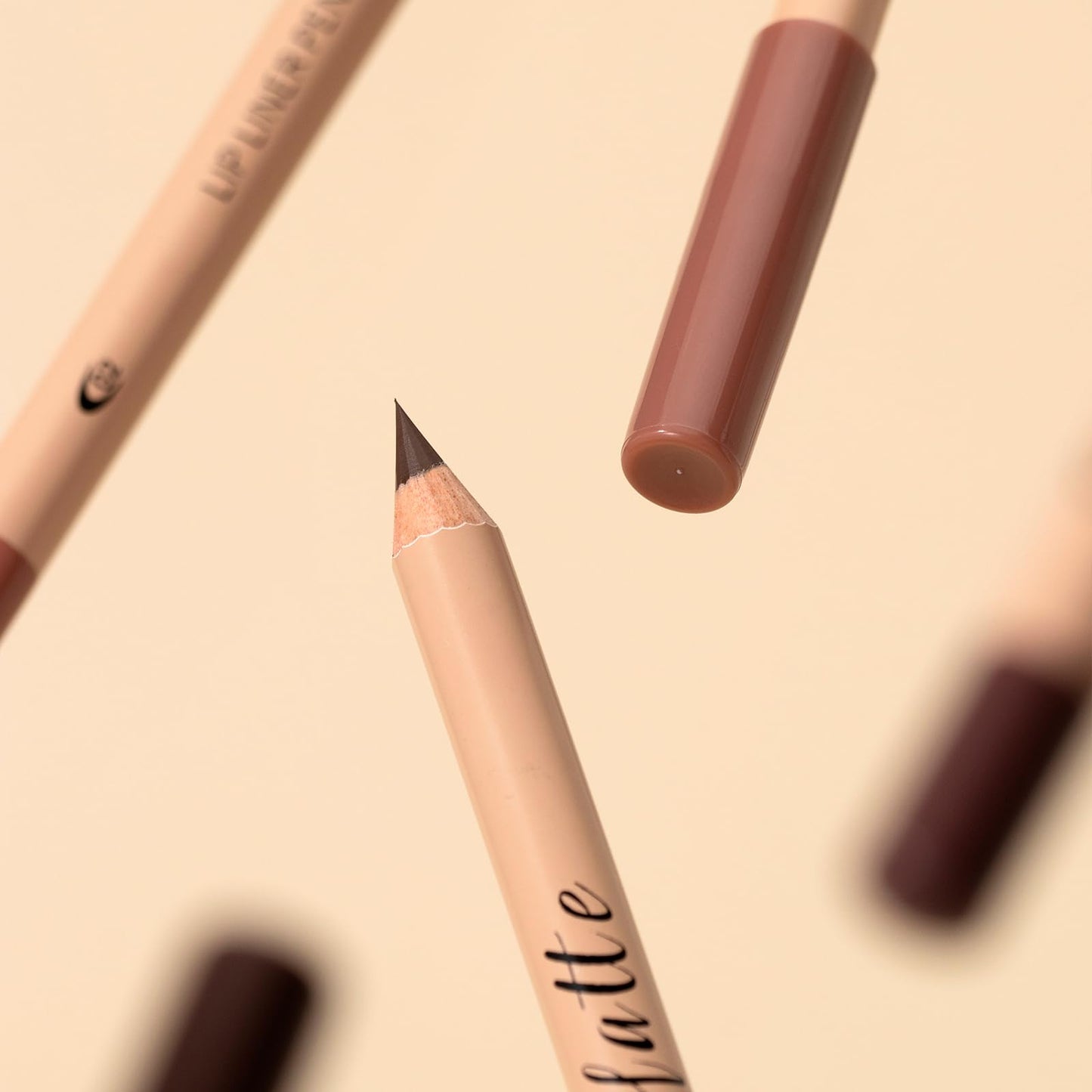Aseawave Matte Lip Liner Set, 12 Colors Brown Tone Natural Lip Makeup, Ultra Fine Lip Liner & Eyeliner Set, Creamy, Long Lasting, High Pigmented Pencil, Various Shades of Brown