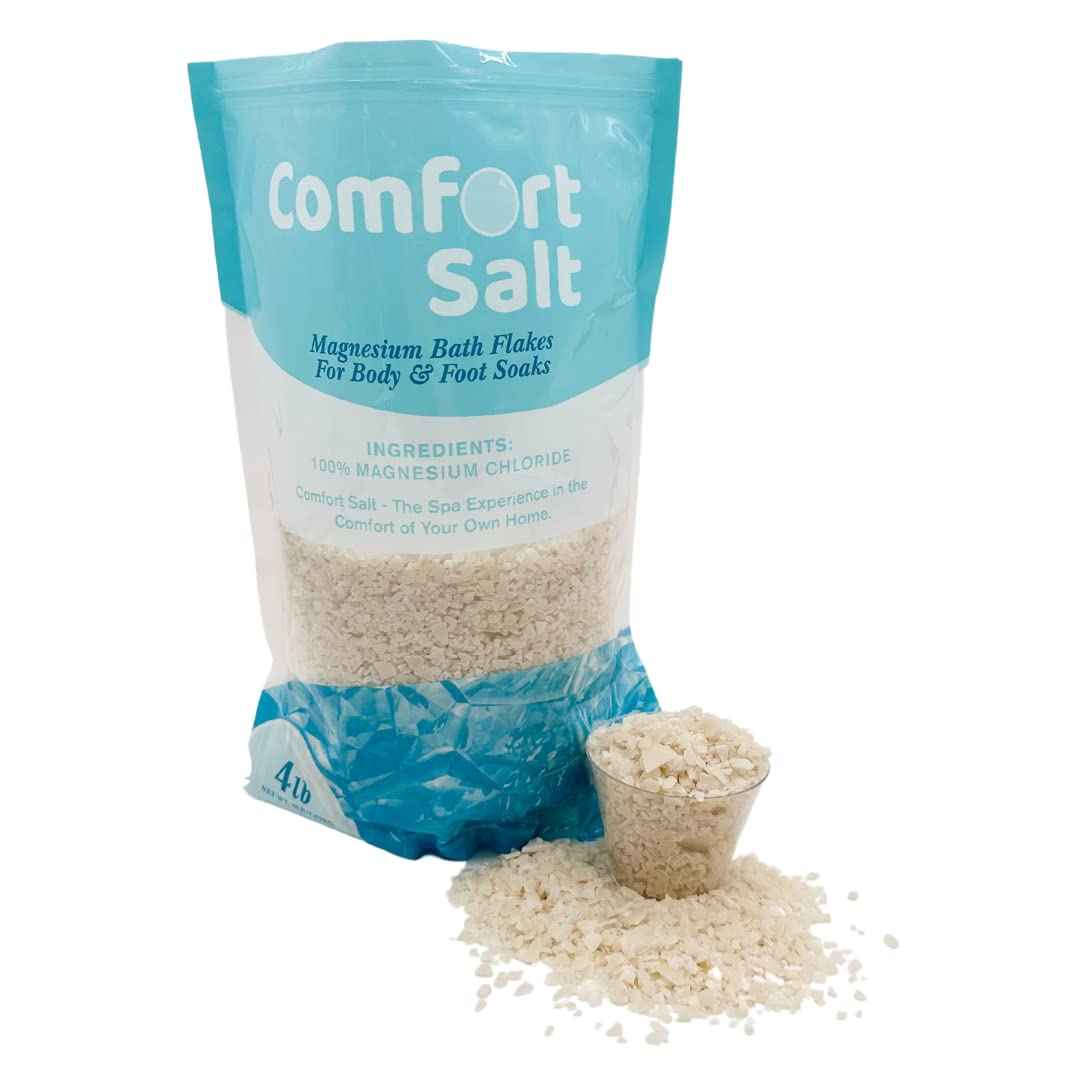 Comfort Salt | Magnesium Bath Flakes | Soak for Relaxation, Recovery, & Wellness | 4 Pound Bag