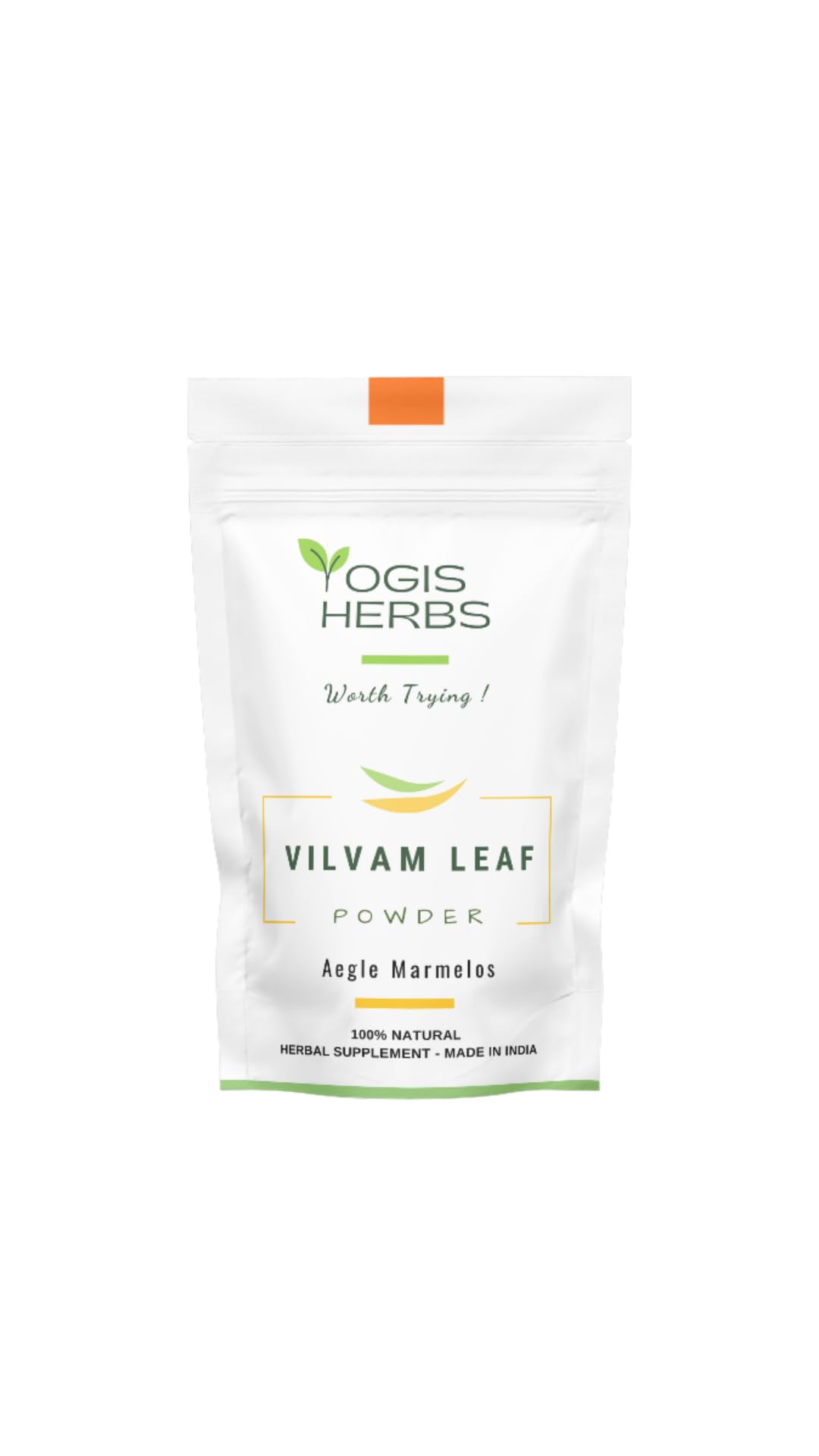 YOGIS HERBS Vilvam Leaf Powder, Bilva (Aegle marmelos/Bael) — Traditional Ayurvedic Herb for Digestive Wellness, Bowel Support & Gut Balance — Stone-Ground Pure Leaf, Single-Ingredient