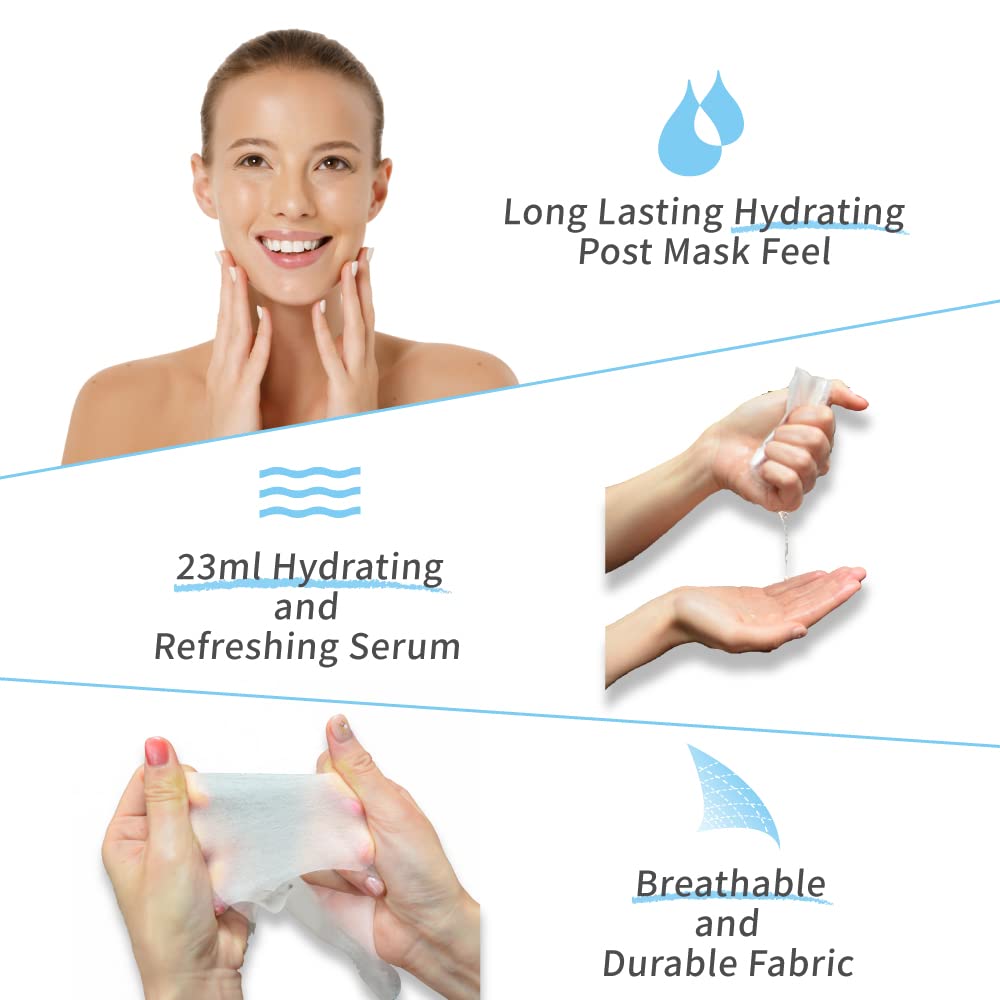 Black Pearl Brightening Facial Mask - Intense Hydration & Revitalization | 8 Combo Pack
