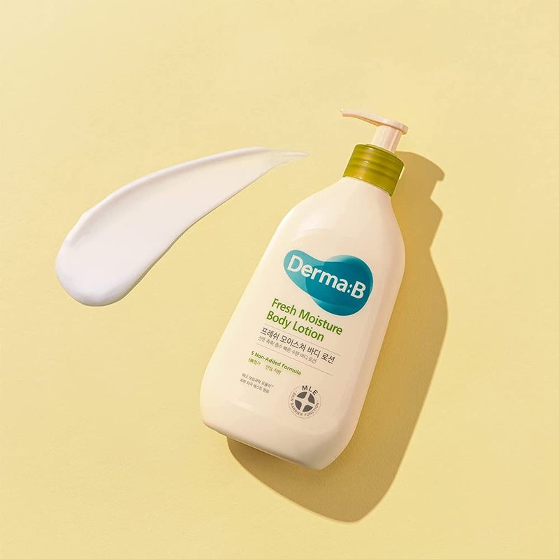 Derma B | Fresh Moisture Body Lotion | Lotion for Extremely Dry Skin | Intensive Skin Moisturizing | Fast-Absorbing & Long-Lasting Moisturizer | Natural Deodorant Cream | Body Care | 3.5 fl oz (400ml)