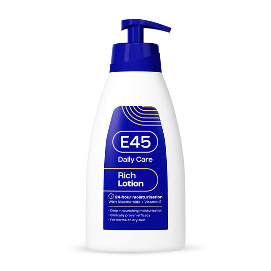 E45 Rich 24 Hours Moisturising Lotion, 400 ml