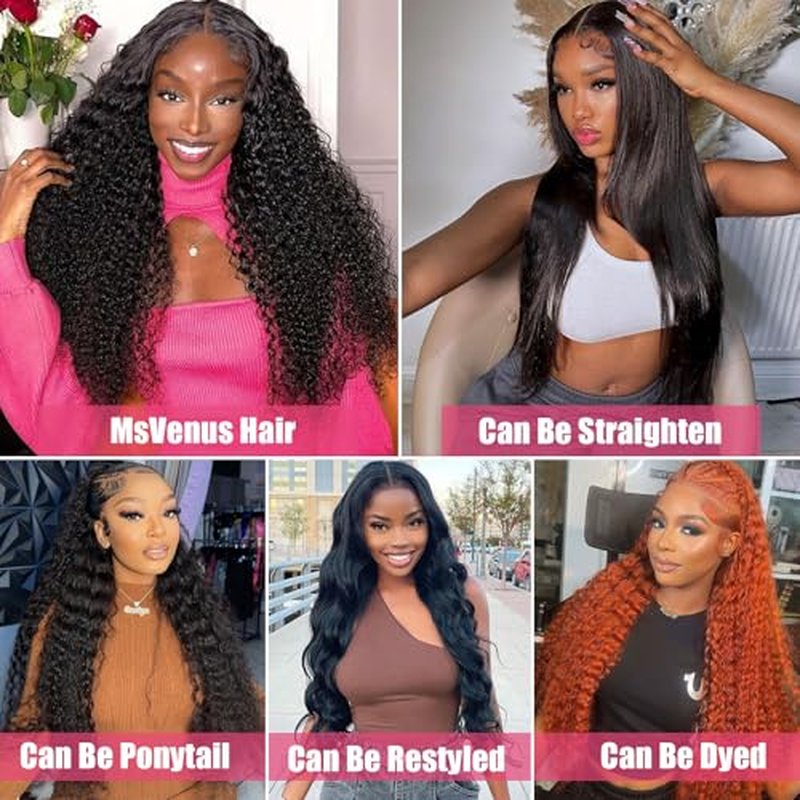 12A Deep Wave Bundles Human Hair 18 20 22 Inches, 100% Unprocessed Indian Human Hair Bundles Wet and Wavy Raw Virgin Hair Curly Weave 3 Bundles Deal (Natural Color, 18 20 22 Inches)