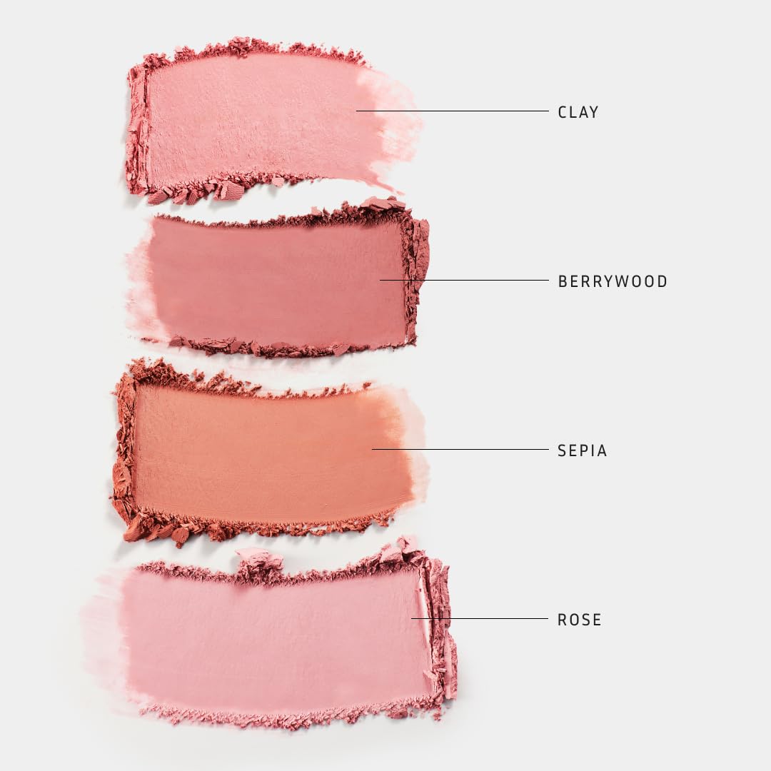 LITHE BEAUTY 4-Shade Sunset Blush Palette, Pink Tones for Natural Flush, Silky Blendable Powder, Clean Vegan Formula, Travel-Friendly, Compact