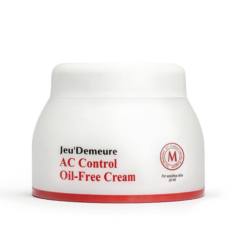 JEU'DEMEURE Korean skin care Acne Control Treatment Oil-Free Cream for Sensitive Skin, Pimple Breakout, Peptide, Calming, Blemish Acne 1.69 fl oz