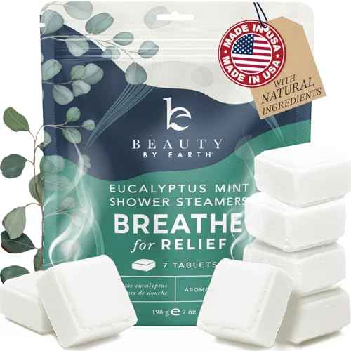 Shower Steamers Aromatherapy - USA Made with Natural Ingredients & Eucalyptus Essential Oil, Christmas Stocking Stuffers for Men & Women, Large Shower Bombs, White Elephant Relaxation Spa Gifts