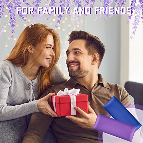 Tudomro 6 Pieces Satin Eye Pillow Case Washable Yoga Eye Pillow Cover Light Weight Removable Cover Yoga Massage Meditation Accessories, 9.8 x 4 Inches, Pillow Not Included