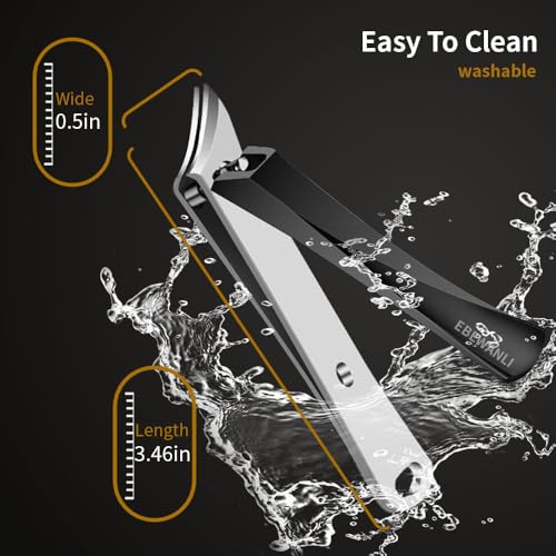 Ingrown Nail Clippers, Slanted Curved Blade Toe Nail Clippers for Ingrown Toenails & Fingernail, Stainless Steel Toenail Clippers Cutter, Angled Nail Clippers for Seniors, Men, Women