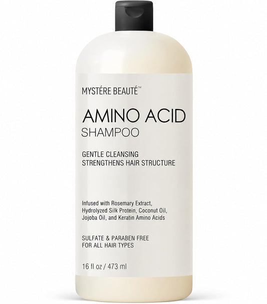 Amino Acid Shampoo and Conditioner Set for All Hair Types | Nourishing Amino Acid Hair Shampoo with Vitamin E & Jojoba Oil for Frizz Control & Shine Moisturizing Amino Acid Conditioner - 16 fl oz each