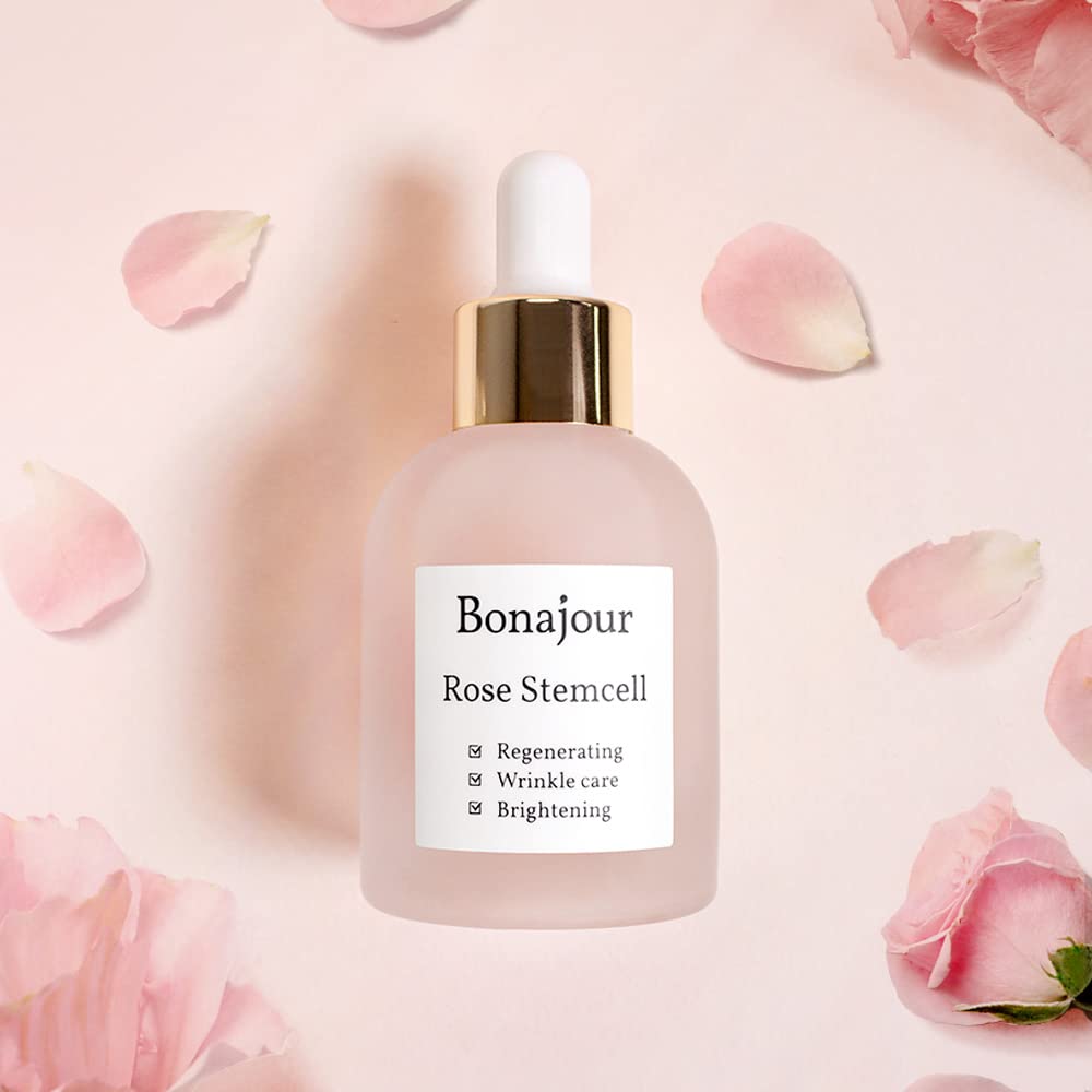 [BONAJOUR] Rose PDRN Stem Cell Serum - PDRN/4GF/Best Face Anti-Wrinkle & Aging, Brightening Care/Total Care Serum 1.0 Fl. Oz