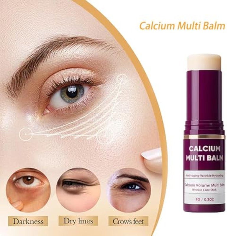 2Pcs Calcium Multi Balm Anti-Aging Face Cream | Calcium Multi Balm for Wrinkles & Sagging Skin | Intensive Repair, Firming & Hydrating Moisturizer for Face, Eyes & Neck