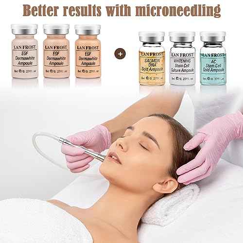 BB Facial Glow Starter Kit Hydration Serum Foundation Skincare Mix 0.27oz Hydration Ampoule and Essence Foundation 12 Vials Glow Pigment Skincare Kit (Mix color)