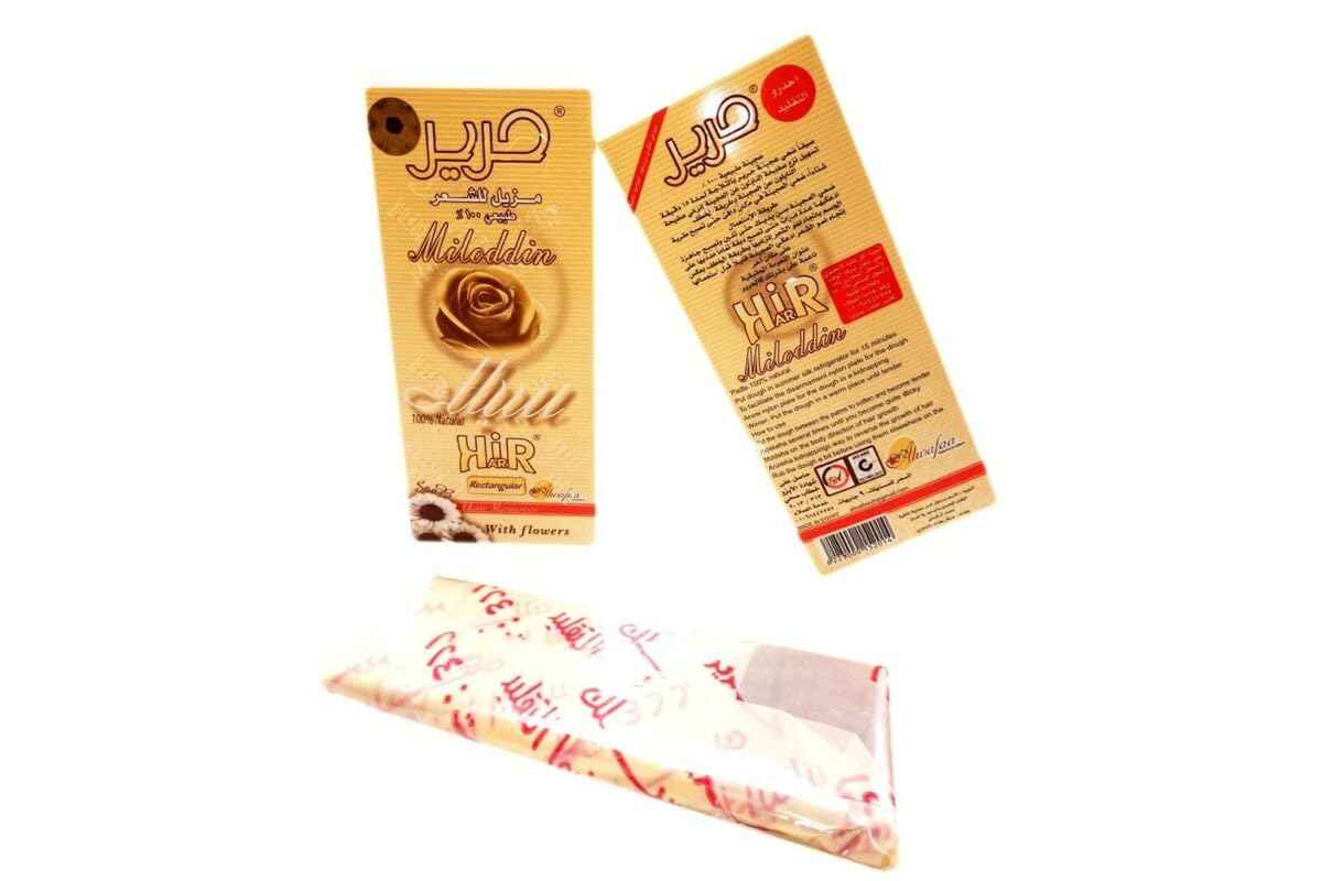 Harir Sweet Hair Egyptian Sugar Surging Wax Removal Packet Natural for Hair Body Arms, Armpit, Legs, Underarms and Bikini (Pack of 2 x 100 gram / 3.5oz.)