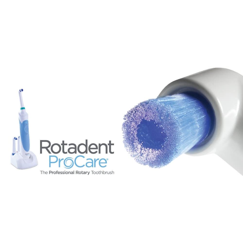 Rotadent ProCare Long-Tip Replacement Brush Head; Elongated Brush Head; Compatible with Rotadent ProCare and Contour