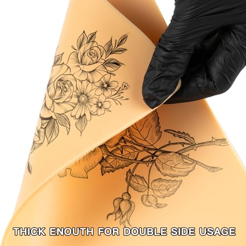 3MM Fake Skin Tattoo Practice Skins - 10pcs, 5.9x7.87" - Silicone, Thick, Piel Sintetica para Tatuar