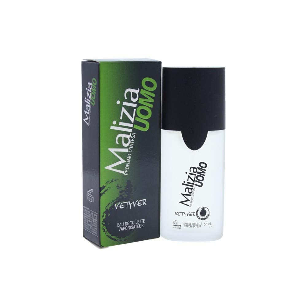 Vetyver Malizia Uomo Eau de Toilette Spray for Men - 1.7 Ounce Fragrance for Daily Wear