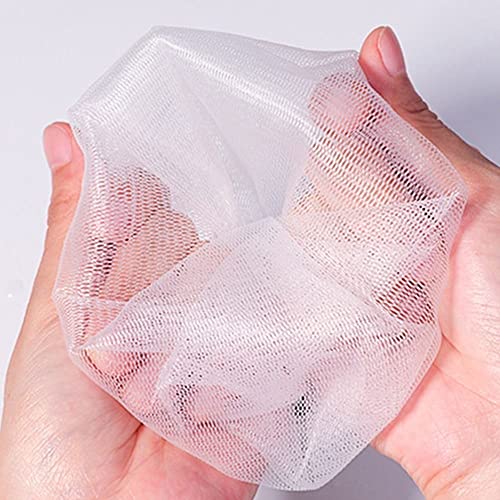 10Pcs Soap Foaming Net, Bath Washing Tools Massager Foaming Net Soft Brush Bubble Helper Mesh Nets Soap for Skin Care and Face Wash(2)